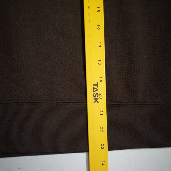 Talbots Petites Ladies Size 1X Dark Brown V-neck Terry Lined Made in Korea Top - Picture 10 of 10